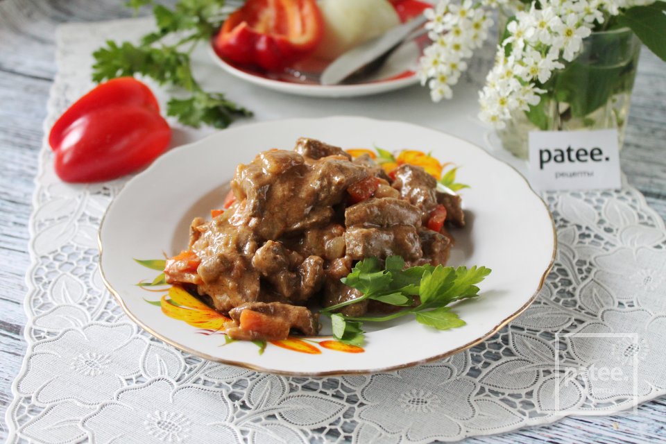 Гуляш из говяжьей печени - Шаг 14