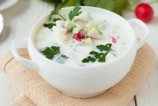 Окрошка на кефире