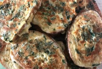 Гренки с зеленью