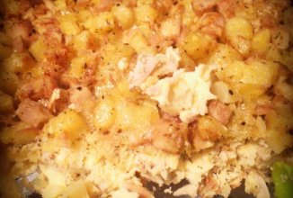 Запеканка из индейки с картофелем