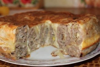 Пиріг Лаваш в заливці