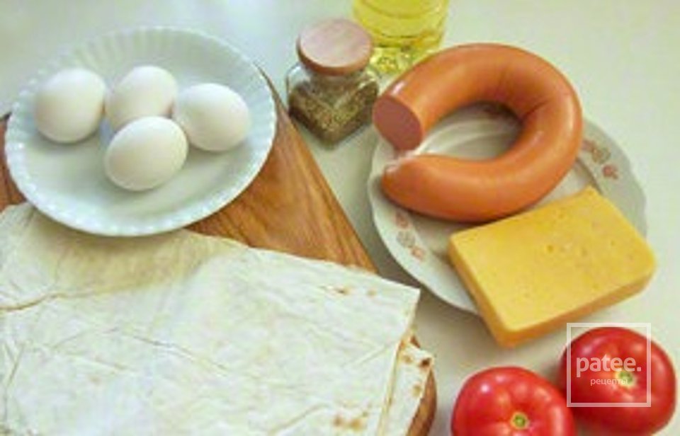 Вкусная «пицца» из лаваша - Шаг 1