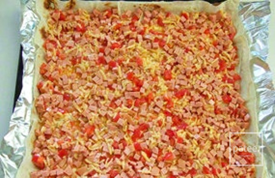 Вкусная «пицца» из лаваша - Шаг 9