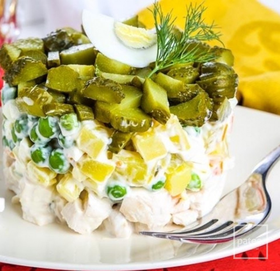 Солями салат з куркою - Шаг 1