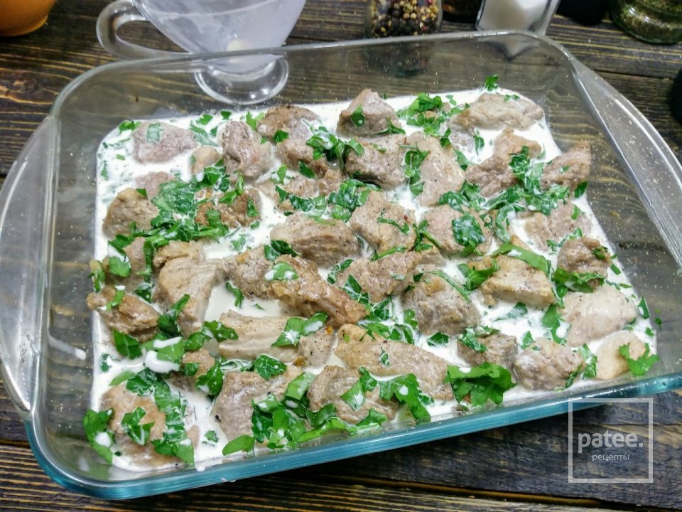 Свинина запечена в вершках з грибами - Шаг 6