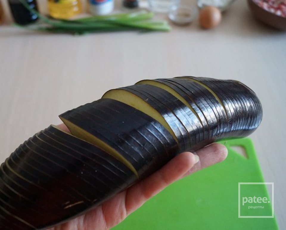 Баклажани з фаршем в клярі - Шаг 1