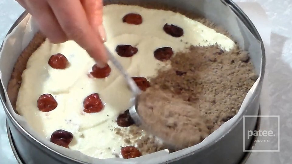 Творожный торт с вишней - Шаг 5