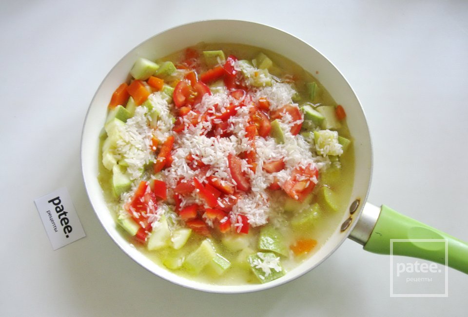 Овощное рагу с кабачками и рисом - Шаг 9
