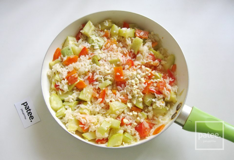 Овощное рагу с кабачками и рисом - Шаг 10