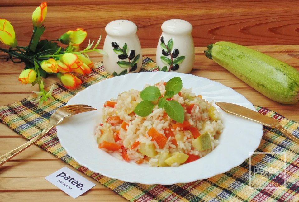 Овощное рагу с кабачками и рисом - Шаг 11