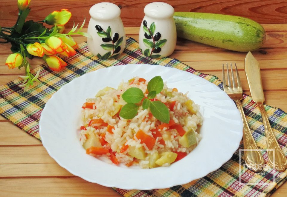 Овощное рагу с кабачками и рисом - Шаг 12