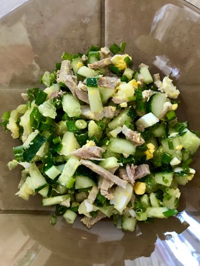 Окрошка с мясом - Шаг 8