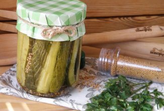 Огурцы с горчицей на зиму