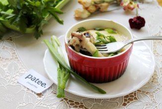 Жюльен с курицей и грибами в микроволновке