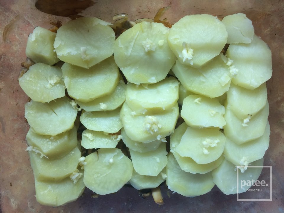 Картофельная запеканка с грибами. - Шаг 5