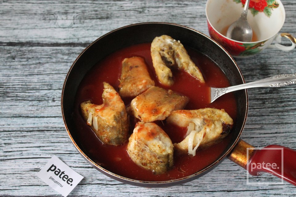 Судак в томатном соусе - Шаг 10