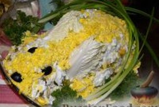 Салат "Новогодний кролик"