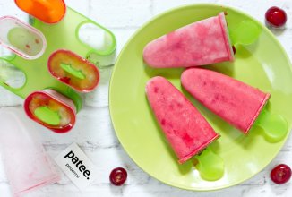 Вишнёвое мороженое со сметаной