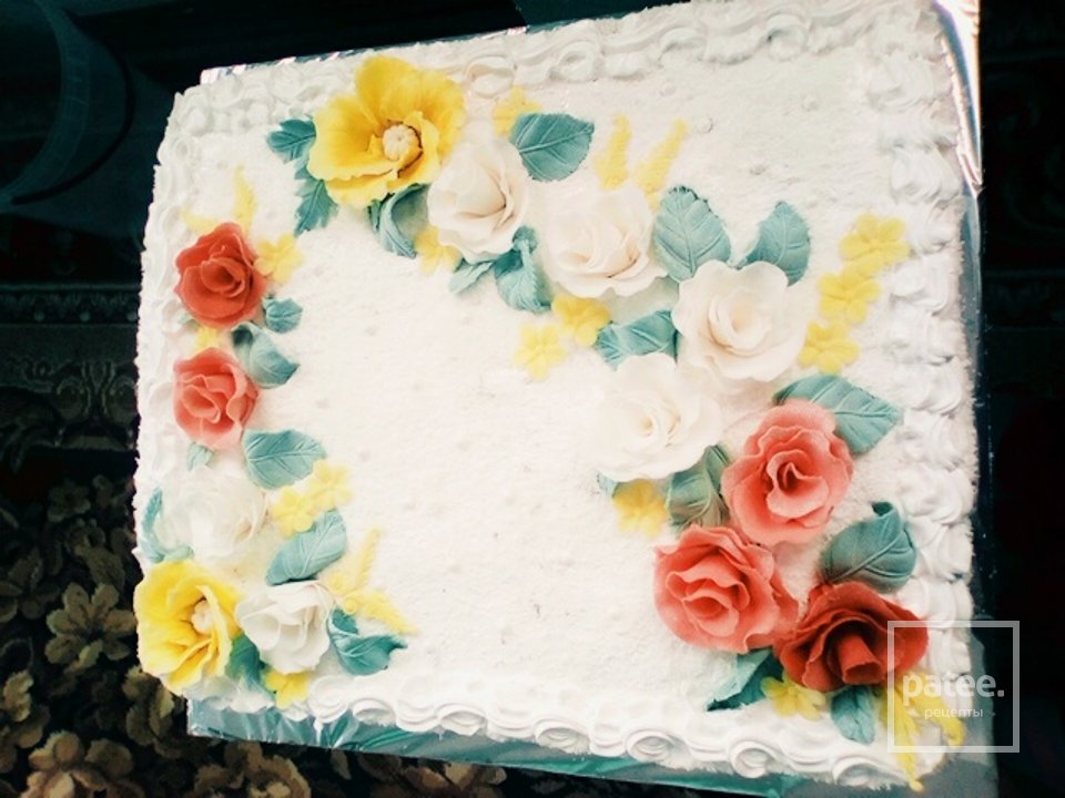 бискитный торт - Шаг 4