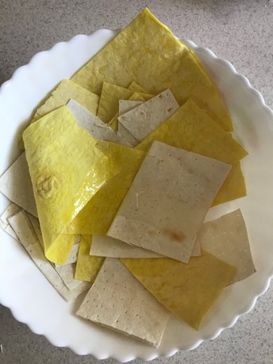 Чипсы из двух видов лаваша с паприкой и сыром ) - Шаг 4