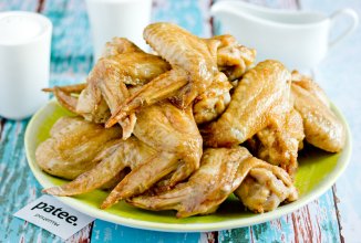 Куриные крылышки с жидким дымом