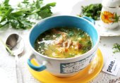 Гороховый суп с копченой грудинкой