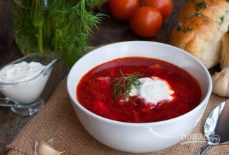 Очень вкусный борщ
