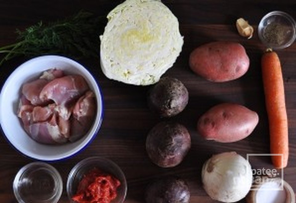 Очень вкусный борщ - Шаг 1