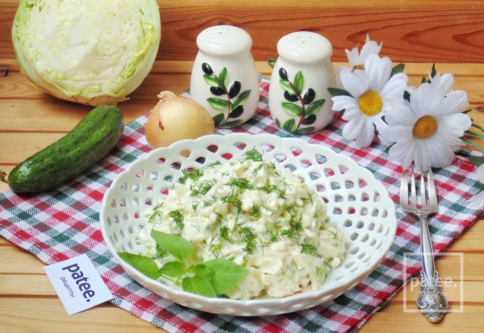 Салат из молодой капусты и картофеля - Шаг 11