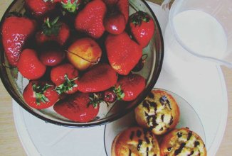 Кексы с апельсинами и шампанским