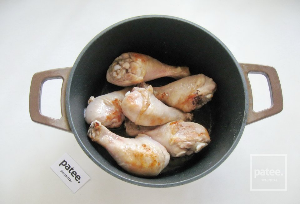 Куриные голени с кабачками в соево-медовом соусе - Шаг 3