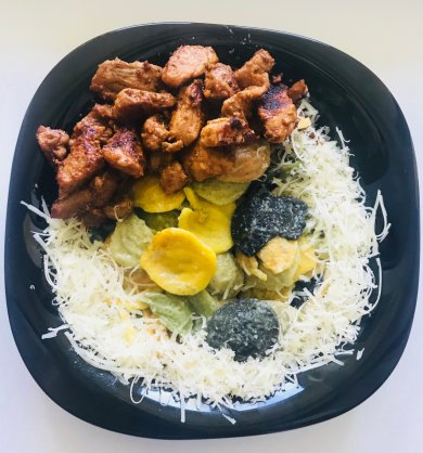 Аппетитные кусочки из свиной вырезки под соусом табаско с макаронами и сыром 👍 - Шаг 6