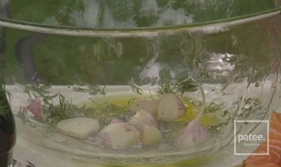 Семга в виноградных листьях на гриле - Шаг 5