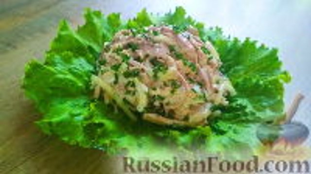 Мясной салат по-сибирски