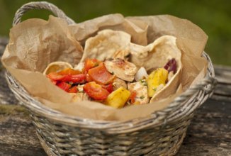 Гриль-Салат с Лепёшкой