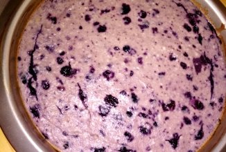 Творожная запеканка с черникой