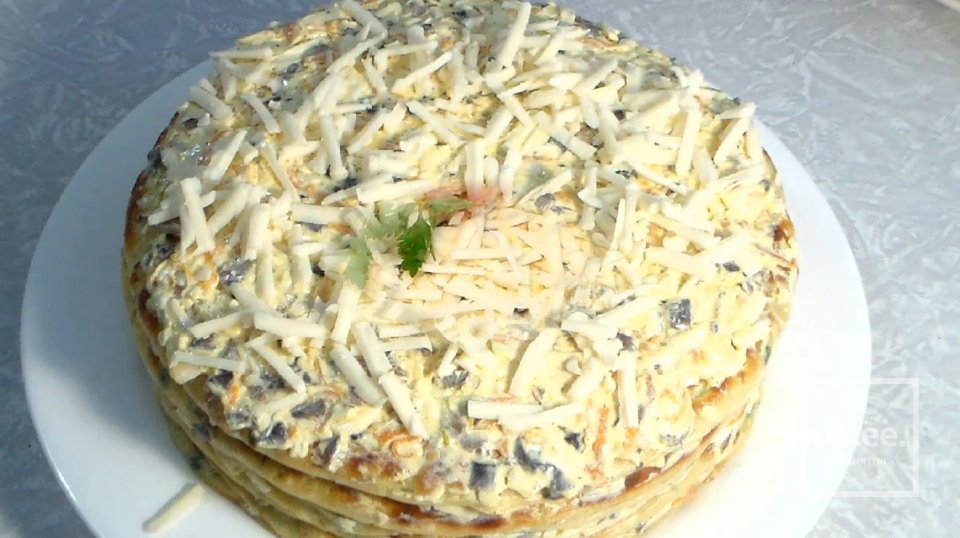 Закусочный торт из цукини - Шаг 12