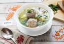 Суп с мясными фрикадельками и чечевицей