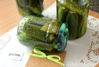 Огурцы маринованные с лимонной кислотой и сухой приправой для маринования