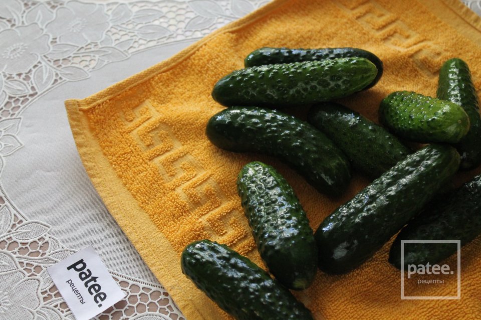 Огурцы маринованные с лимонной кислотой и сухой приправой для маринования - Шаг 3