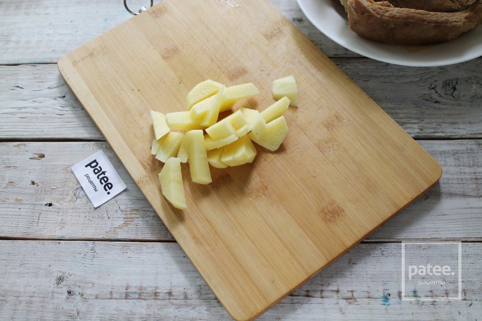 Борщ с говядиной, копчёными ребрами и фасолью - Шаг 6