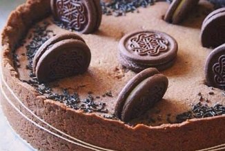 Шоколадно-сливочный пирог