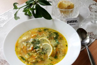 Рыбный суп из пикши с пшенкой