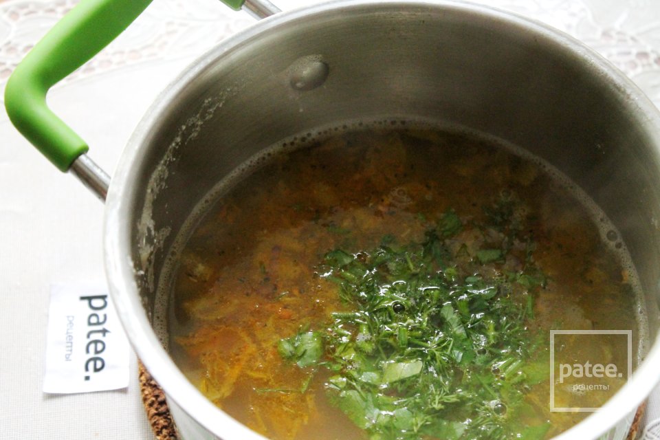 Рыбный суп из пикши с пшенкой - Шаг 13