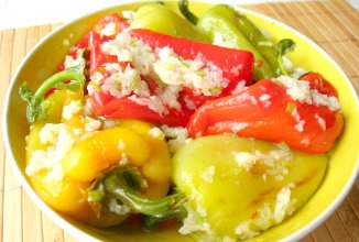 ОСТРАЯ ЗАКУСКА из Сладкого Перца или Жареный Болгарский перец в Чесночном Маринаде