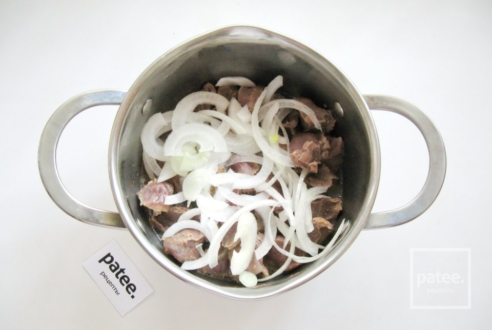 Жаркое из желудков индейки - Шаг 5