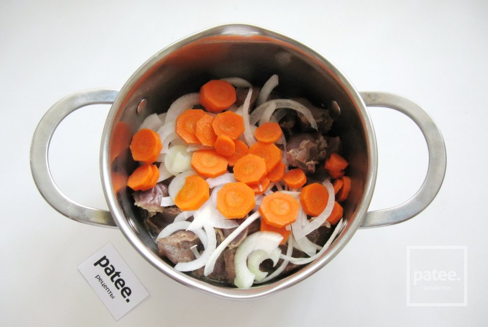 Жаркое из желудков индейки - Шаг 6