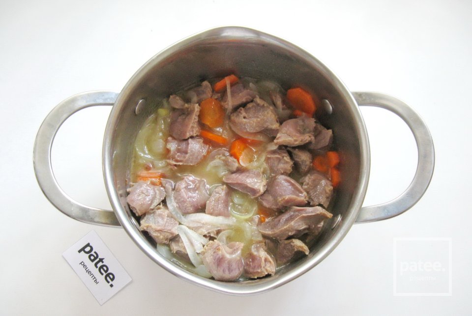 Жаркое из желудков индейки - Шаг 7