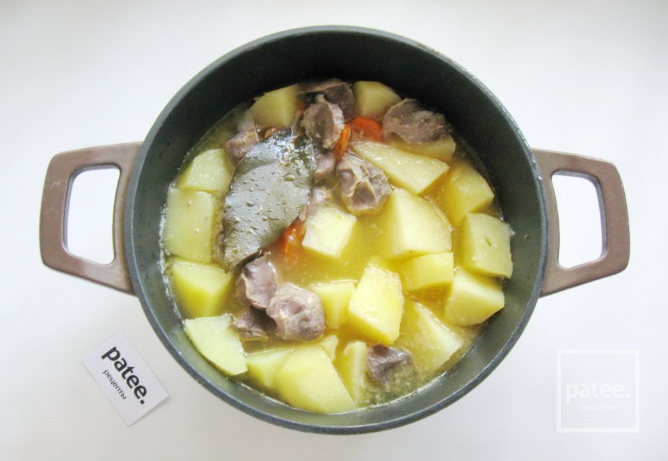 Жаркое из желудков индейки - Шаг 11