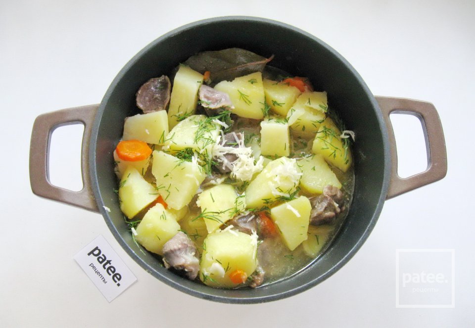 Жаркое из желудков индейки - Шаг 12